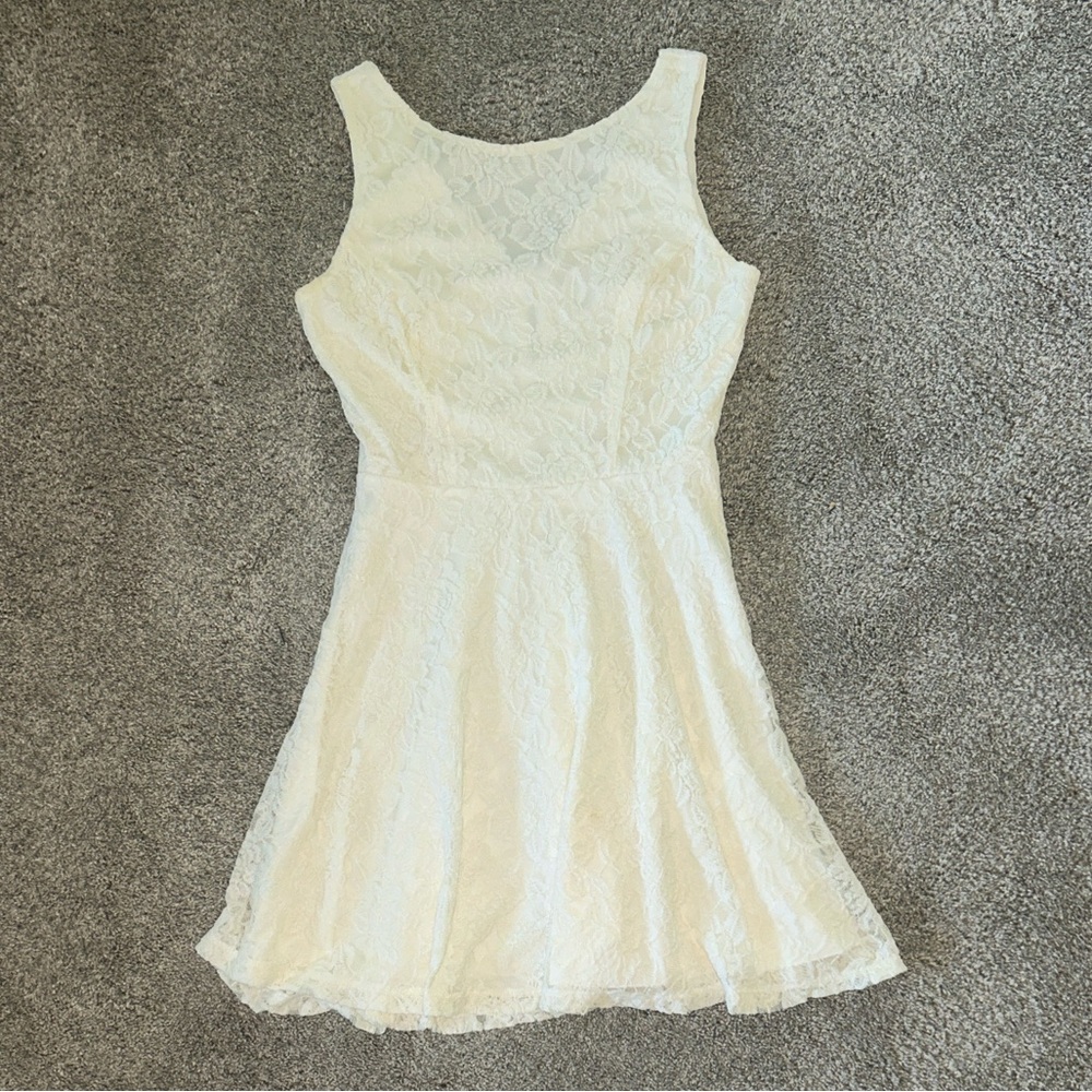 Ivory Lace A-line Dress